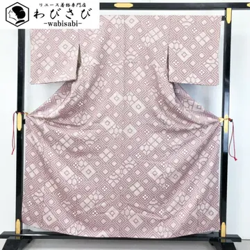 코몬 총 시보리 마름모꼴 무늬 포도색 K-4618