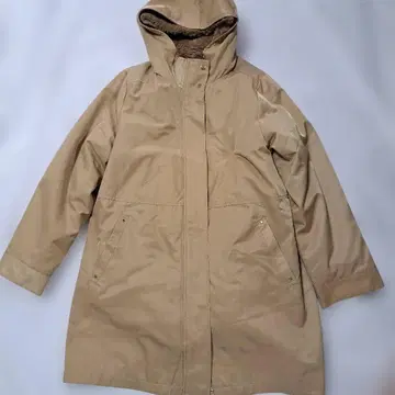 글러브 3WAY 후드 부착 롱 기장 마운틴 후드티 브라운 M 사이즈