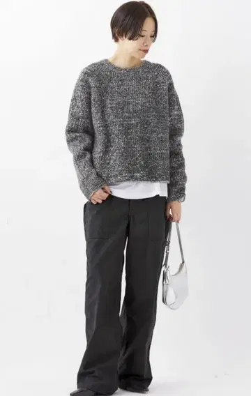 apstudio melange 크루넥 풀오버 니트