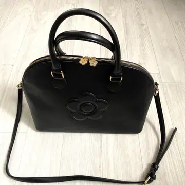 마리콴트 핸드백 블랙 데이지 패치 부가티 2WAY