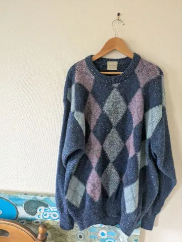 TRUSSARDI 아가일 니트