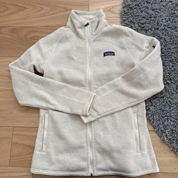 patagonia 풀 집업 플리스 자켓 M 크림
