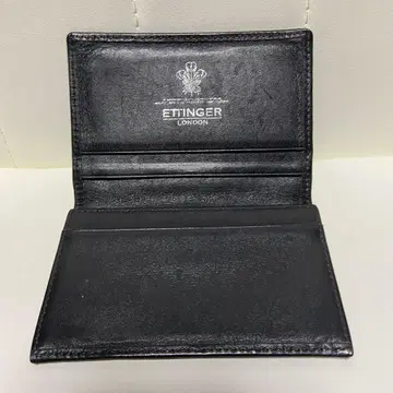 ETTINGER 에팅거 명함지갑 카드 케이스 블랙