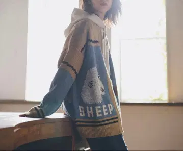 #Pokke 양과 에조사슴 카우친 자켓