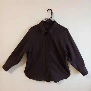 유니클로/UNIQLO 다크 브라운 긴팔 셔츠 S 사이즈