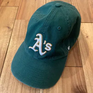 47BRAND MLB 애슬레틱스 야구 모자 그린