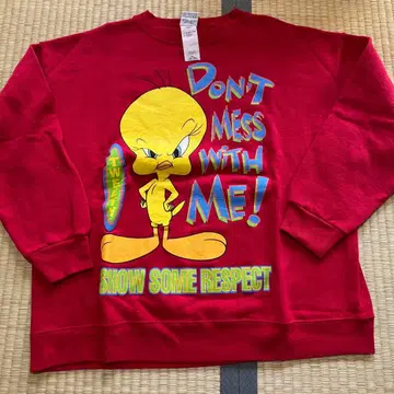 새상품급 Looney Tunes 트위티 트레이닝복 구제 의류