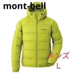 mont-bell 다운 자켓 남성용 L 라임 그린