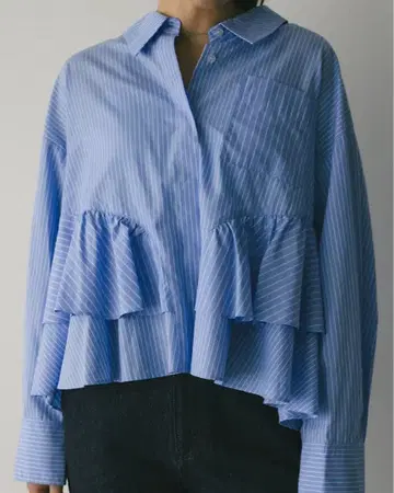 STYLEMIXER 티어드 프릴 셔츠