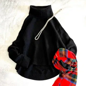 FRAMeWORK AQUA 터틀 풀오버 블랙