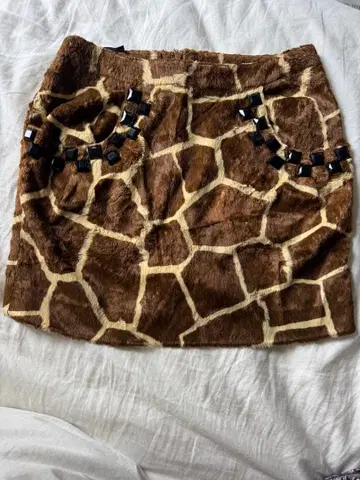 yuge 유쥬 제브라 미니 스커트