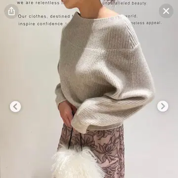 Mystrada (마이 스트라다) 오프숄더 니트