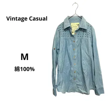 새상품급 셔츠 데님 루즈핏 캐주얼 빈티지 겉옷 G M