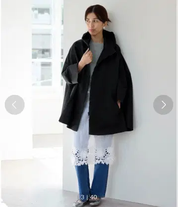 IENA 나일론 판초 코트 케이프 코트