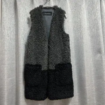 LOUNIE 에코퍼 베스트 푸들퍼 롱베스트