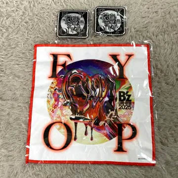 미개봉 B'z FYOP 가챠가챠 와펜 파이버 타월 세트