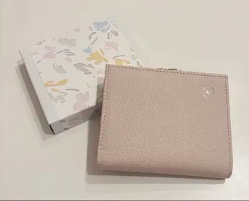 황궁 한정판 가마구치 지갑 천연 가죽 페일 핑크