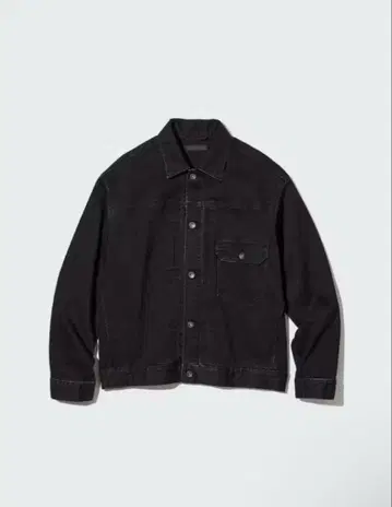 유니클로 데님 자켓 1st 모델 다크 그레이 블랙 L