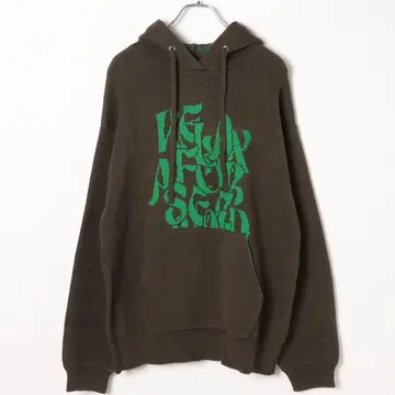 PBLIM 로고 후디 니트