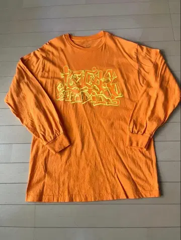 LOOK STUDIO WILDSTYLE L/S 티셔츠 롱티 오렌지