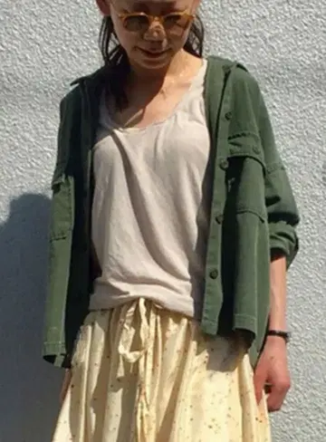 Luxe 올리브 그린 밀리터리 자켓