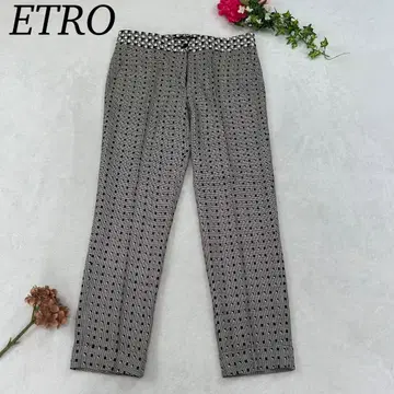 J612 미사용 새상품 L 42 에트로 올 패턴 캐주얼 팬츠 여성용