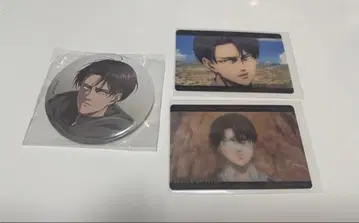 진격의 거인 리바이 캔뱃지 클리어 카드 세트