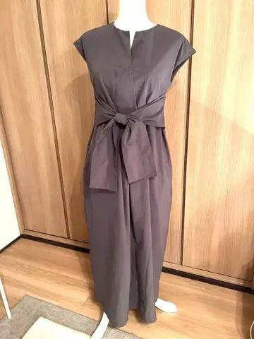 RACEA 리본 원피스 오버롤 스커트