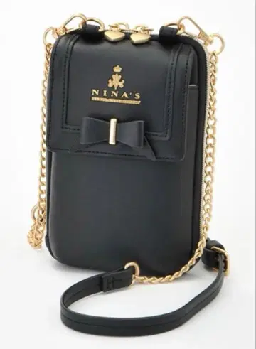 시마무라 아오키 미사코 NINA'S 콜라보 블랙 숄더백