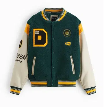 ZARA 봄버 자켓 바시티 자켓