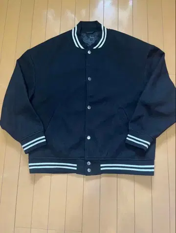 ZIP FIVE 블랙 바시티 자켓 L 사이즈