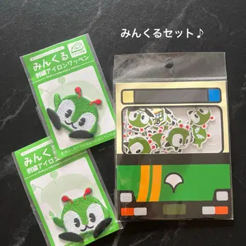 민크루 굿즈 도쿄도 버스 민크루 와펜 플레이크 씰