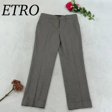 J613 새상품급 L 42 에트로 센터 프레스 그레이 슬랙스 여성용