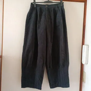 코튼 하우스 아야 코듀로이 와이드 팬츠 다크 그레이 안감 있음