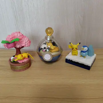 피카츄 리멘트 3개 세트 포켓몬