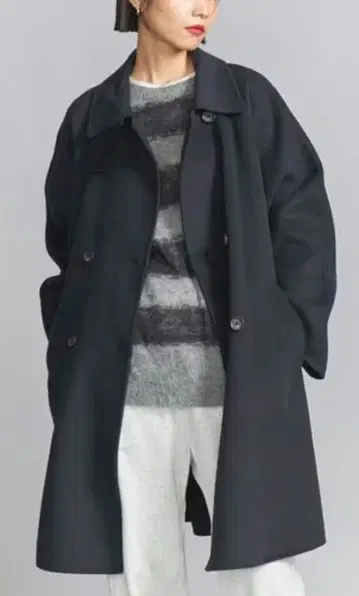 새상품급 리버 판초 코트