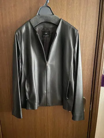 양가죽 노카라 자켓 블랙 48