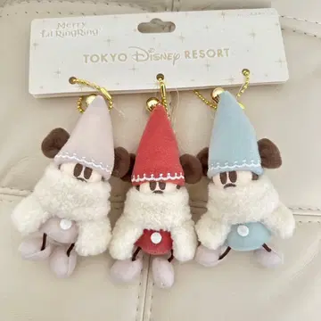 디즈니 크리스마스 릴린린 봉제 인형 참 3개 세트 2025