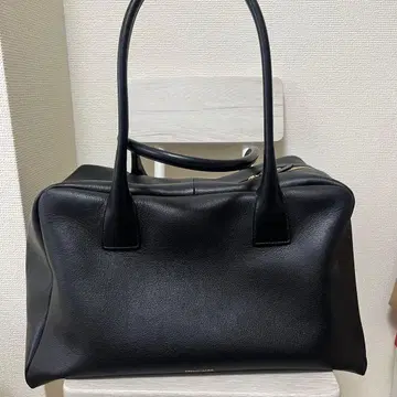 FRENZLAUER 블랙 가죽 보스턴 백 bowlingbag