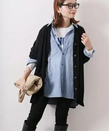 [ 새상품급 ] JOURNAL STANDARD 판초 가디건 블랙