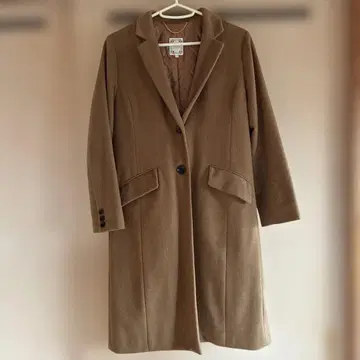 BEAMS HEART 체스터 코트 브라운