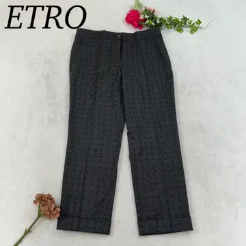 J614 새상품급 L 42 에트로 올 패턴 이탈리아제 캐주얼 팬츠 여성용