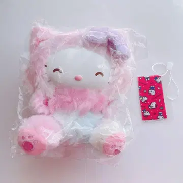 산리오 헬로키티 파인 페이스 캣 봉제 인형 마스코트 홀더