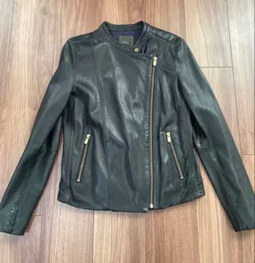 Noble 노카라 가죽 자켓 양가죽 38M 블랙