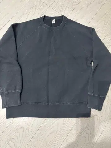 론 헤르만 기모 맨투맨 블랙 코튼 100% 맨투맨 M