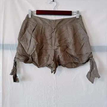 새상품급 LAP 브라운 숏팬츠 [S] 포켓 부착 무지 숏 기장