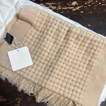 캐시미어 100% 베이지 체크 머플러