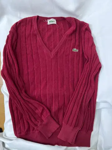 라코스테 LACOSTE 빈티지 스웨터 니트 V넥 프랑스제