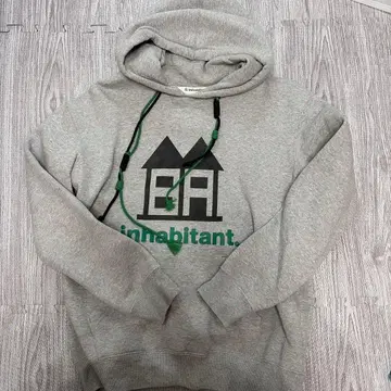 inhabitant. 그레이 후드티 S