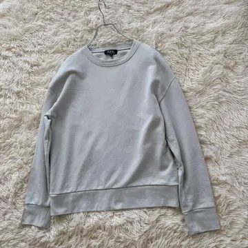 A.P.C. 아페쎄 맨투맨 아이스 블루 그레이 사이즈 M 여성용